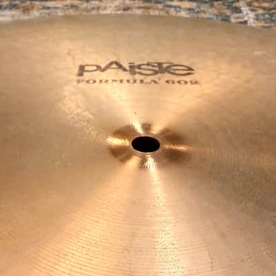 VINTAGE Paiste 602 FLAT RIDE 20” Medium ICONIC Controlled Mellow Incredible Definition! Black Label 2398 g image 5