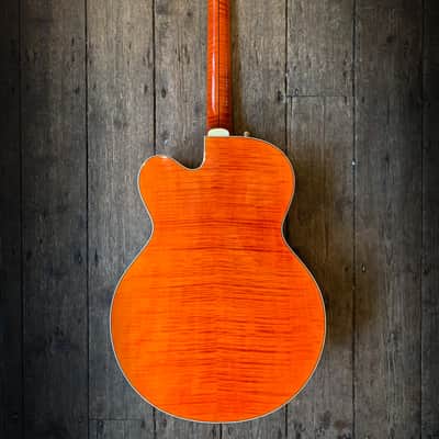 2017 Gretsch USA Custom Shop G6120WCST in Orange with orig. hard shell case and case candy image 5