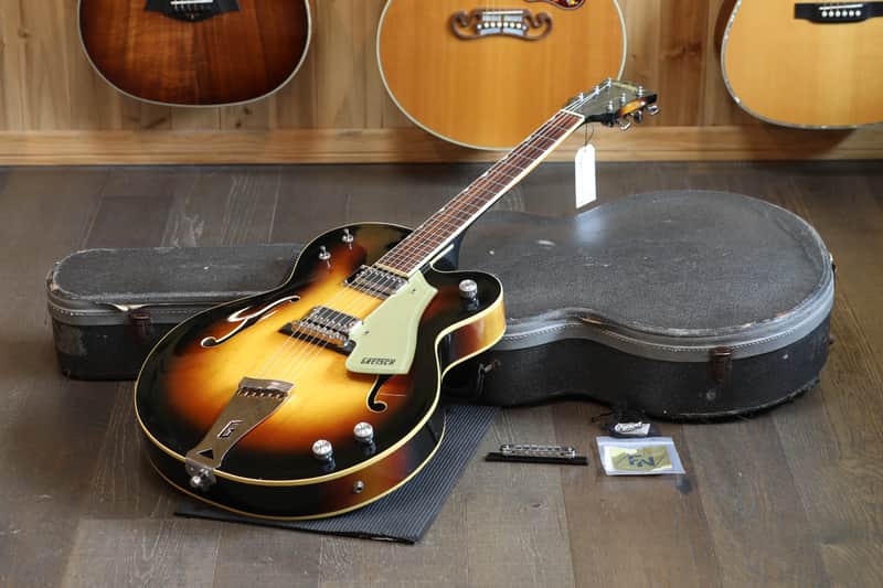 1972 Gretsch 6117 Double Anniversary Hollow-Body Electric Guitar Sunburst + OHSC - Excellent