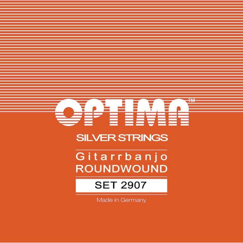 Optima Banjo Strings 2907 12-47 6-String Loop End - Strings image 1