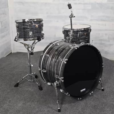 Used Ludwig Classic Maple 3pc Drum Set Vintage Black Oyster - Good image 2