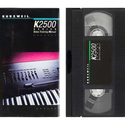 Kurzweil K2500 Series Video Training Manual VHS [USED]