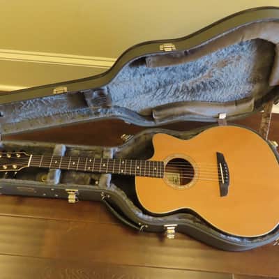 Goodall master Cedar/ AAA Claro Walnut Concert Jumbo Cutaway, with case. image 2