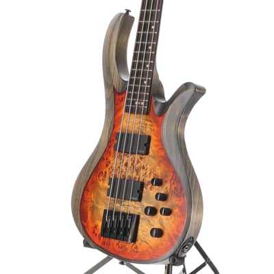 Schecter Riot-4 Bass - Inferno Burst, Poplar Burl Top, Great Tone (SR) (59024) image 4