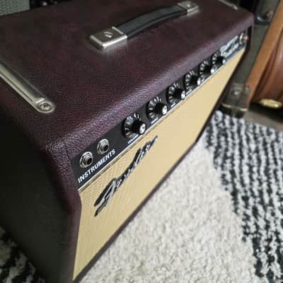 Fender '65 Princeton Reverb Reissue "Bordeaux Reserve" FSR Limited Edition 12-Watt 1x12" Guitar Combo 2010s - Wine Red / Wheat image 5