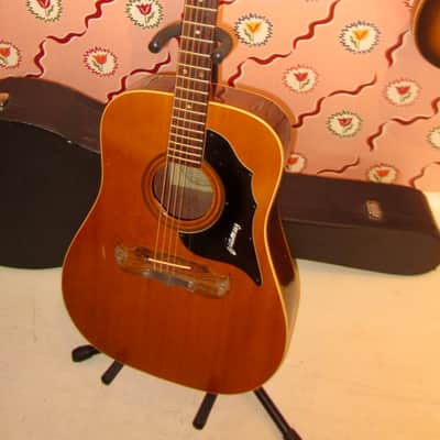 Vintage 1960s Framus Acoustic Dreadnought - Natural - with Case image 2