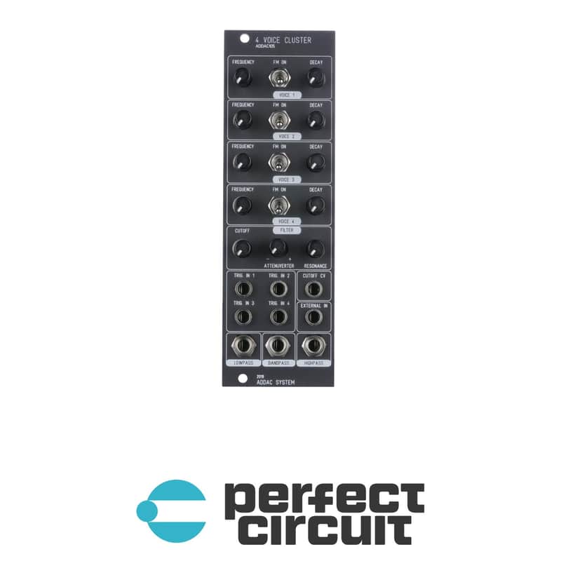 ADDAC System ADDAC105 4 Voice Cluster (Black) image 1
