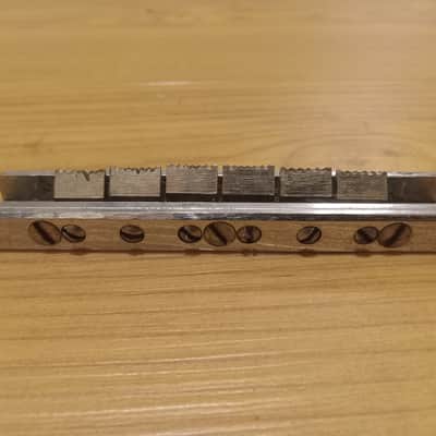 Vintage 1960's Hofner Guitar Bridge w/ Adjustment Screw Studs! Rare, Original Parts! image 3