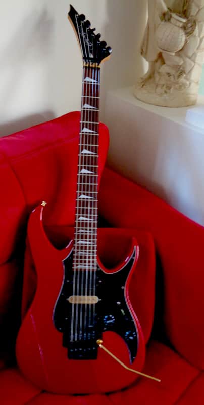 Fender   Heartfield Talon V 1991 Chrome Red MIJ FujiGen Factory Dimarzio Floyd Vinnie Moore Satchel image 1