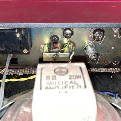 1960’s Teisco Express 5 Tube Amp Amplifier 10” Speaker w Tremolo + Reverb MIJ Japan Rare Dual Voltage 110-220V image 12