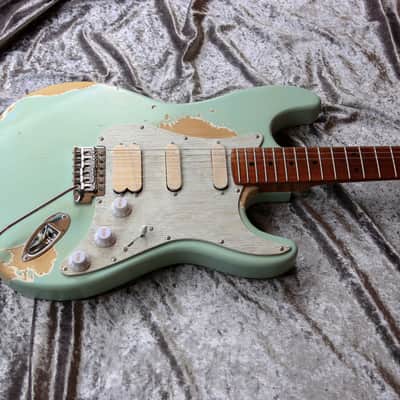 Build to Order GB Liuteria Traditional Strato Custom shop - Light blue relic image 9