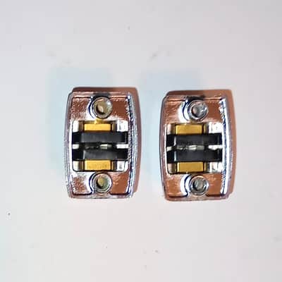PEARL PICCOLO SNARE DRUM LUGS PAIR (2 LUGS) - CHROME - FREE SHIP TO C-USA! image 6