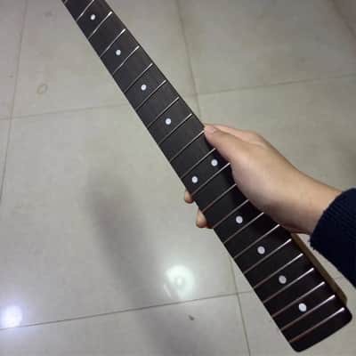 22Frets Natural color Flame Maple Electric guitar Neck Rosewood DIY gloss parts image 3