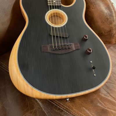 Fender Acoustasonic Player Telecaster Brushed Black image 2