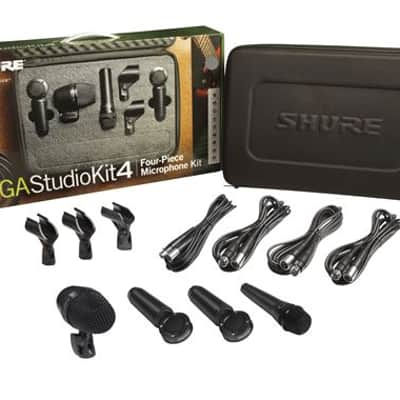 Shure PGAStudioKit4 Alta 4-Piece Studio Drum Mic Pack image 1