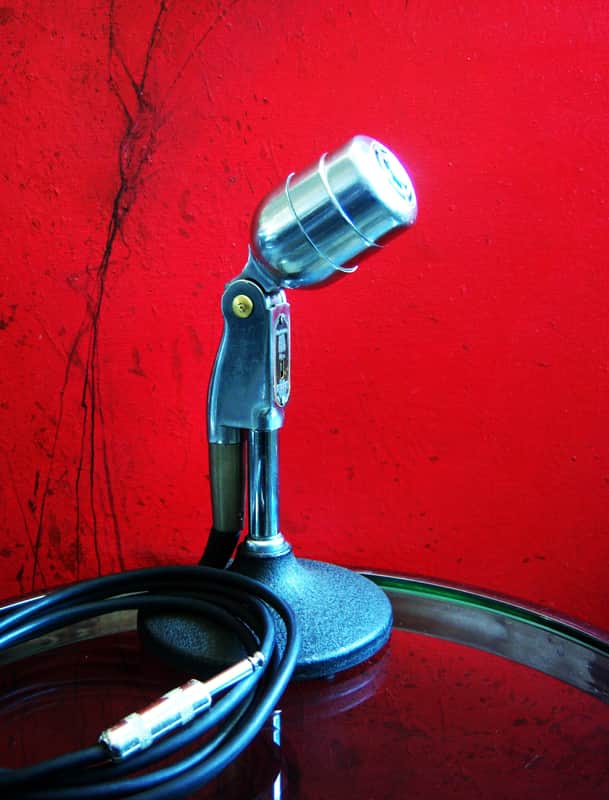 Vintage 1950's Electro-Voice 635 / 630 Omnidirectional Dynamic Microphone Dual Z w cable harp mic HAM radio image 1