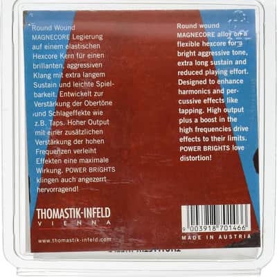 Thomastik-Infeld RP111 Power-Brights Heavy Bottom Electric Guitar Strings Medium Top / Heavy Bottom (.011-.053) image 2
