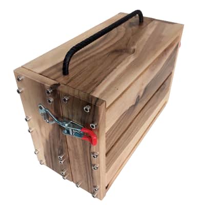 4U / 56hp LUNA Eurorack Case + LID • Walnut • Rails + Trheaded strips • Unpowered • Ready to ship image 3