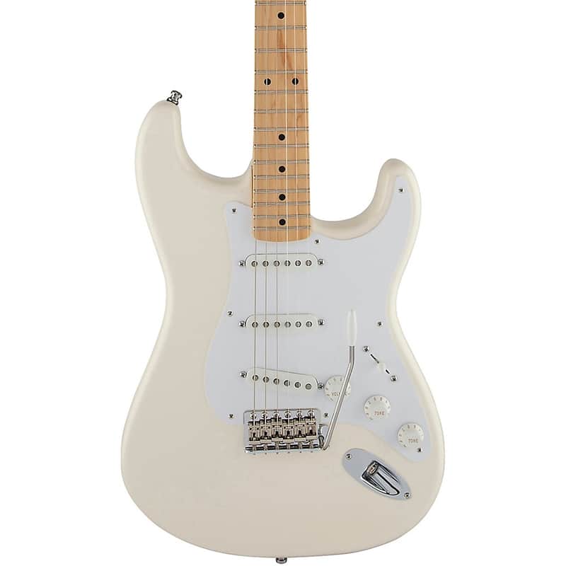 Fender Artist Series Jimmie Vaughan Tex-Mex Stratocaster Electric Guitar Regular Olympic White