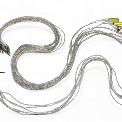 13 Clear Silver Transparent Trigger Cable Kit Wires Snake Cord For ROLAND Alesis MDS-25 30 image 6