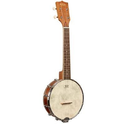 Kala Brand Concert Banjolele Ukulele Banjo & Gig Bag Natural Mahogany image 2