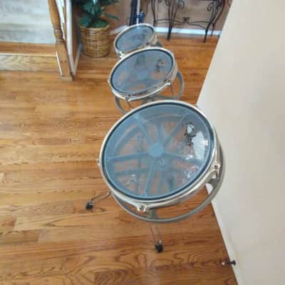 Cielo Roto toms with heavy duty stand: 6 8 and 10 inch toms excellent condition! image 5