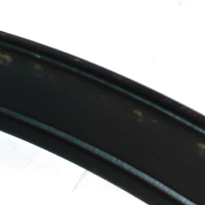 22" Bass Drum Hoop / Black with White Wrap Inlay image 3