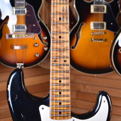 Fender Custom Shop Stratocaster 1956 Closet Classic Fat Roasted Neck Limited Edition Aged Black image 16