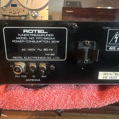 ROTEL RTC-940AX PREAMPLIFIER RARE 1990’s - Black image 7