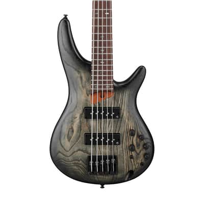 Ibanez SR605E SR 5 String Bass Guitar, Black Stained Burst image 2