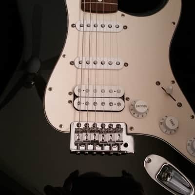 Fender Standard Stratocaster HSS, MIM Fat Strat 2004/2005 Black image 2