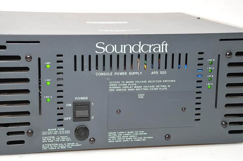 Soundcraft APS 520 Power Suply Unit for DC2000 and DC2020 Studio Desks image 1