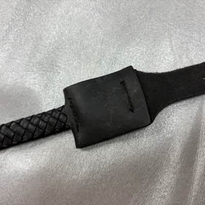 LM Flat Wound BLACK Braided Mandolin STRAP MDB-BK - LEATHER Ends - FIRE SALE image 11