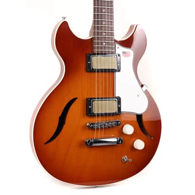 Harmony Comet Semi-Hollowbody Electric Sunburst Used image 5