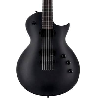 ESP LTD EC-1000 Baritone Electric Guitar, Charcoal Metallic Satin image 1