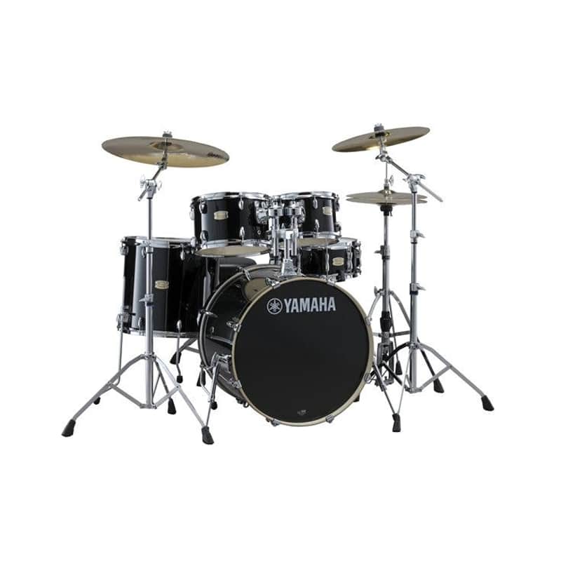 Yamaha STAGE CUSTOM BIRCH 5-PIECE SHELL PACK, W/20" BASS DRUM (RAVEN BLACK) image 1