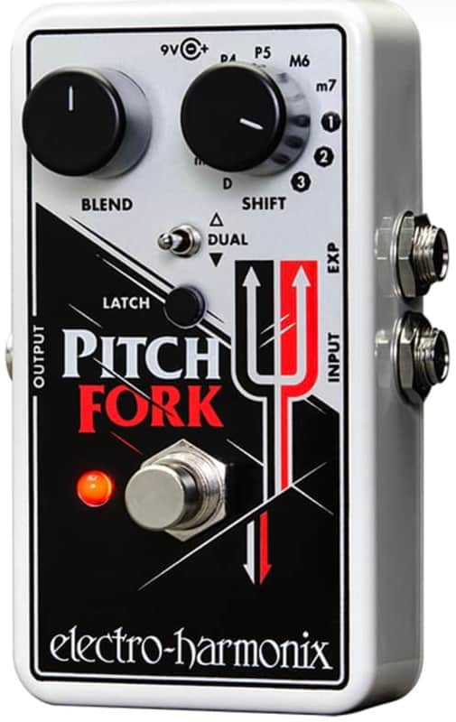 Electro-Harmonix Pitch Fork Polyphonic Pitch Shifter / Harmony Pedal 2014 - Present - Black / White / Red image 1