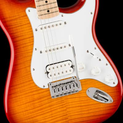 Fender Squier Affinity Series Stratocaster FMT HSS - Sienna Sunburst image 3