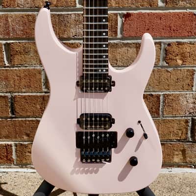 Jackson American Series Virtuoso Streaked Ebony Fingerboard Satin Shell Pink image 1