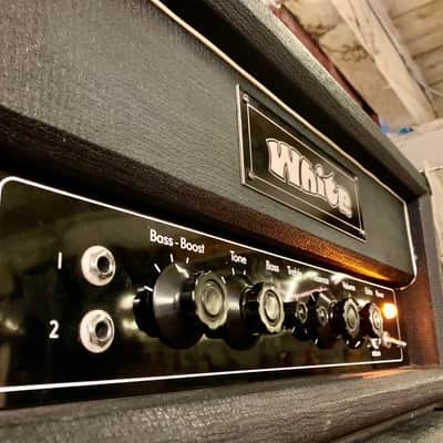 WHITE W-100 guitar/ bass amplifier c 1969 Black original vintage UK England Matamp orange image 4