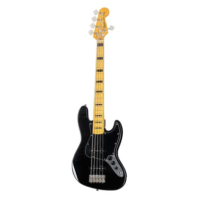 Squier Classic Vibe '70s Jazz Bass V (Black) - 5-String Electric Bass image 10