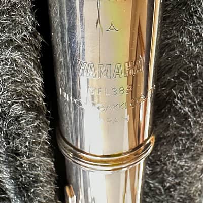 Yamaha YFL-385 Open Hole + Piccolo Bundle Mid-90's ish - Silver headjoint image 4