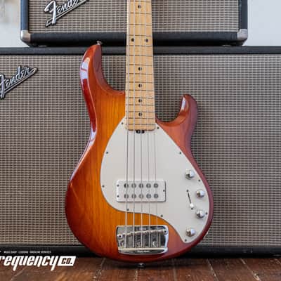 Ernie Ball Music Man Stingray 5 Bass with a Birdseye Maple Neck in Sunburst - 1991 image 1