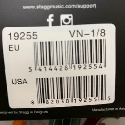 Stagg Model VN-1/8 - 1/8 Size Solid Maple Violin with case, bow and accessories image 3
