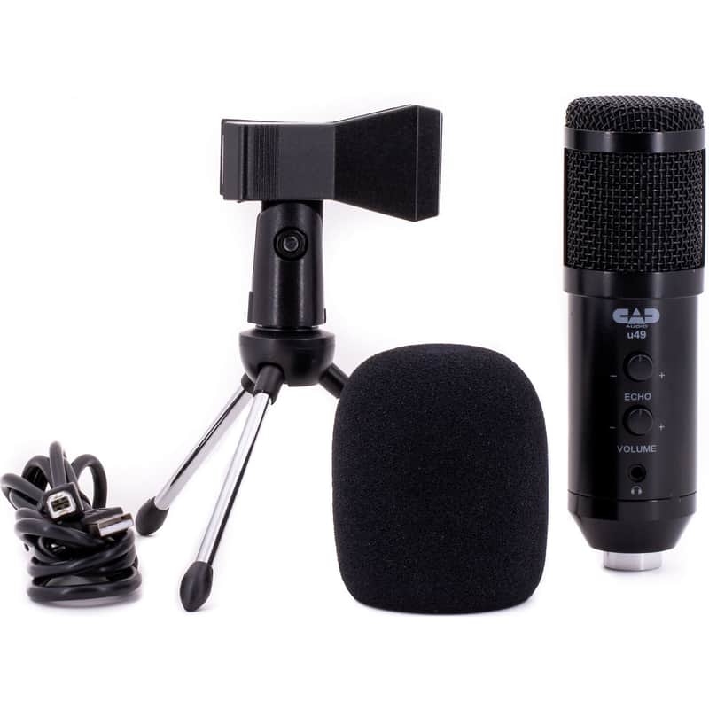 Mint CAD Audio U49 USB Side Address Cardioid Podcast Microphone W/ Headphone Output image 1