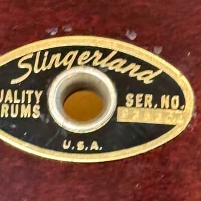 Slingerland 24 inch bass drum 80s - garnet lacquer image 5