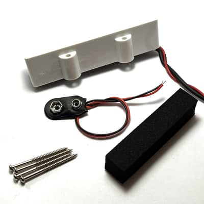 Active J Bass Bridge Pickup ~ 4 String Noiseless Jazz Bridge Position Dedicated ~ White image 1