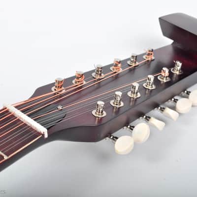 Trembita Kobza Acoustic Guitar 12 string Antique Lute Folk Vihuela Unique Design Travel mandolin image 7