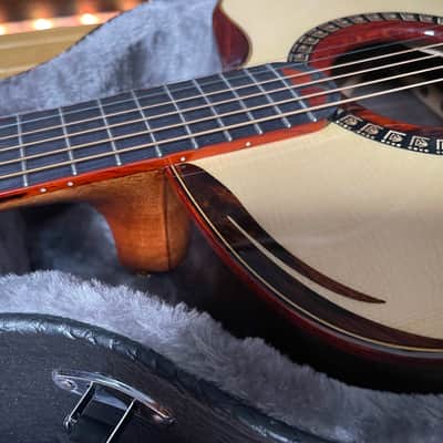 Merida Sadhu cutaway solid Spruce/ rosewood Acoustic guitar with hardcase image 6