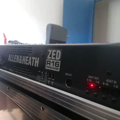 Allen & Heath ZED-R16 16-Channel Firewire Recording Mixer 2010s - Black/Red image 8
